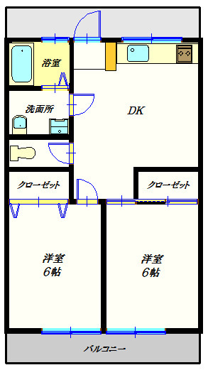 エクセラー栗原の間取り