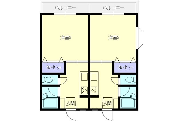 ハイツワイドリバーの間取り