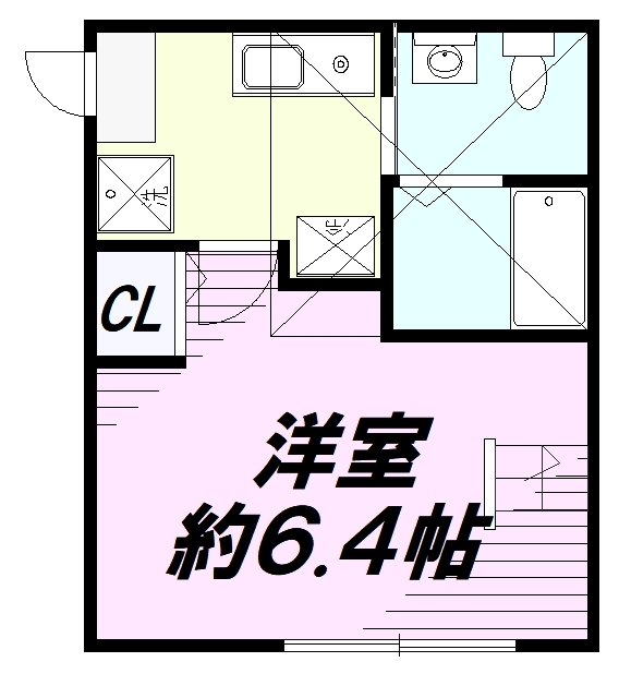 八王子市高尾町のアパートの間取り