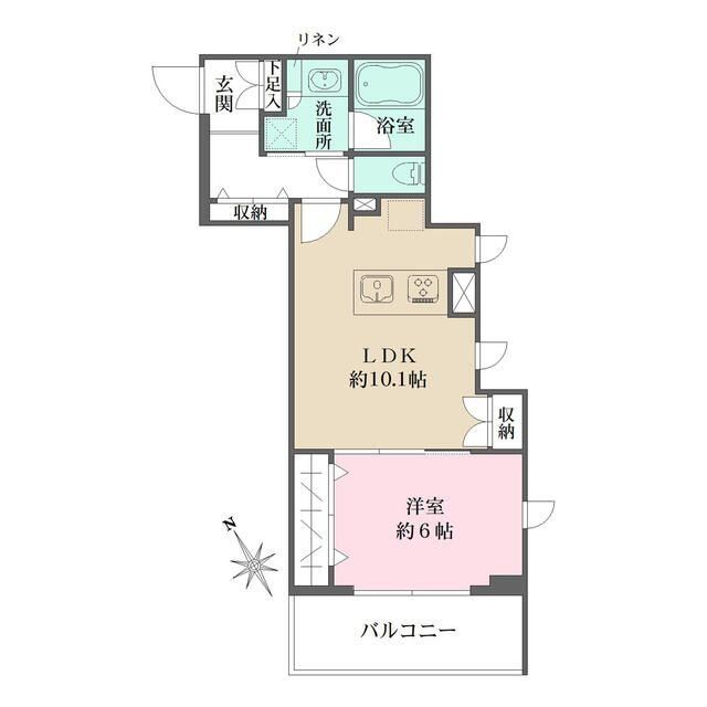 文京区春日のマンションの間取り