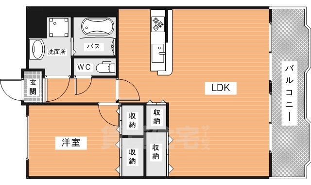 生駒郡斑鳩町阿波のマンションの間取り