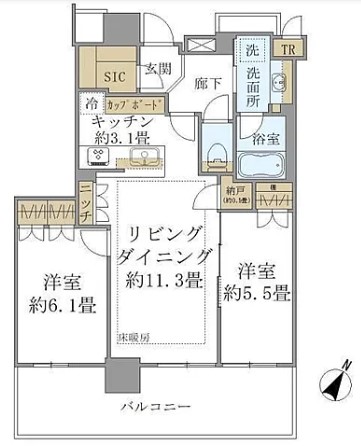 江東区有明のマンションの間取り