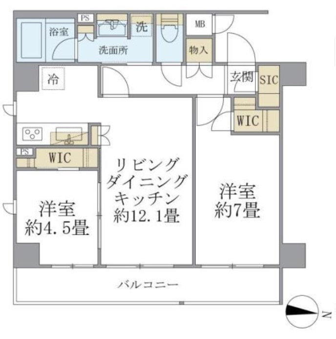 アーバンパーク亀有の間取り