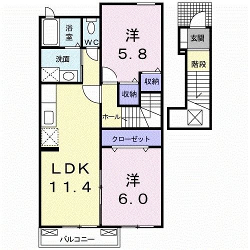 【ブリーゼ佐藤の間取り】