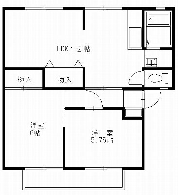 【サンビレッジ宝石台六番館の間取り】