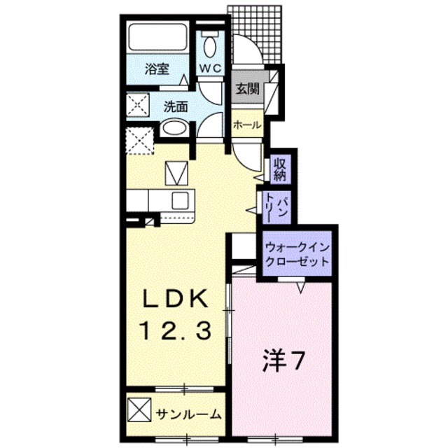 ファミーユIIの間取り