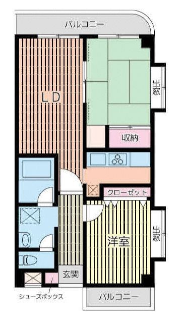 世田谷区中町のマンションの間取り