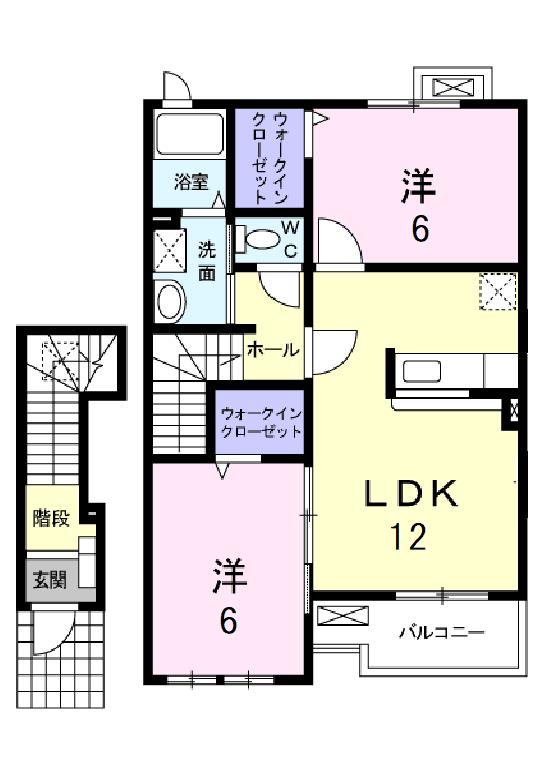 セレーノ　スパッツィオI・Ａの間取り