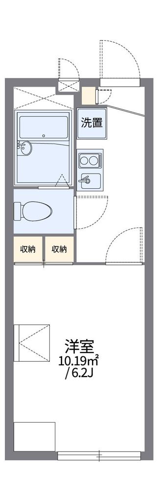 レオパレスフォンティーヌ囲護台の間取り