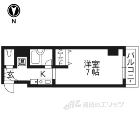 グランディール百万遍の間取り