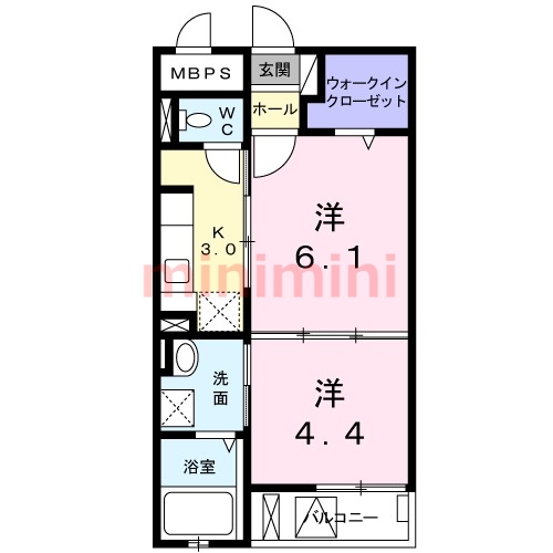 レーブ　ポルトの間取り