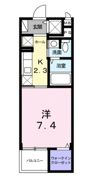 堺市東区北野田のマンションの間取り