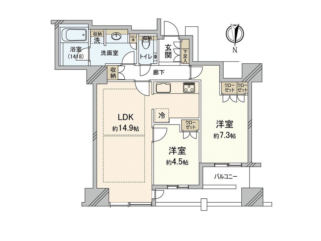 クラッシィタワー淀屋橋の間取り