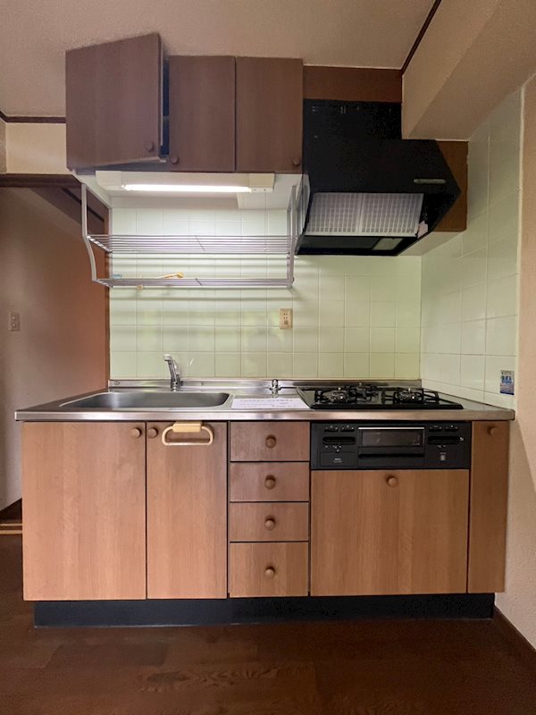 キッチン　コンパクトなキッチンで掃除もラクラク