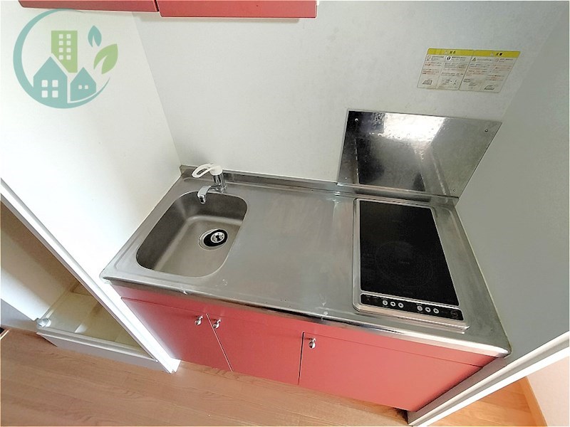 キッチン　レオパレストライズ2（家具・家電付、仲介手数料不要）