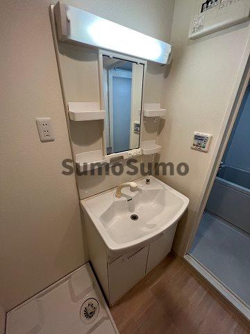 洗面設備　広い洗面スペース