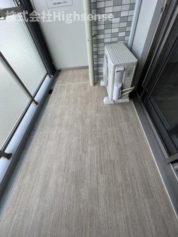 バルコニー　外からの目が気にならないバルコニーで洗濯物が干せます