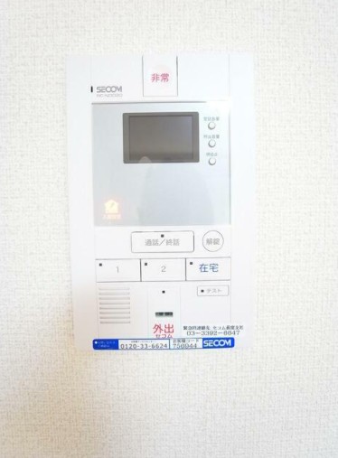 セキュリティ　モニター付きインターホンで防犯面も安心です！