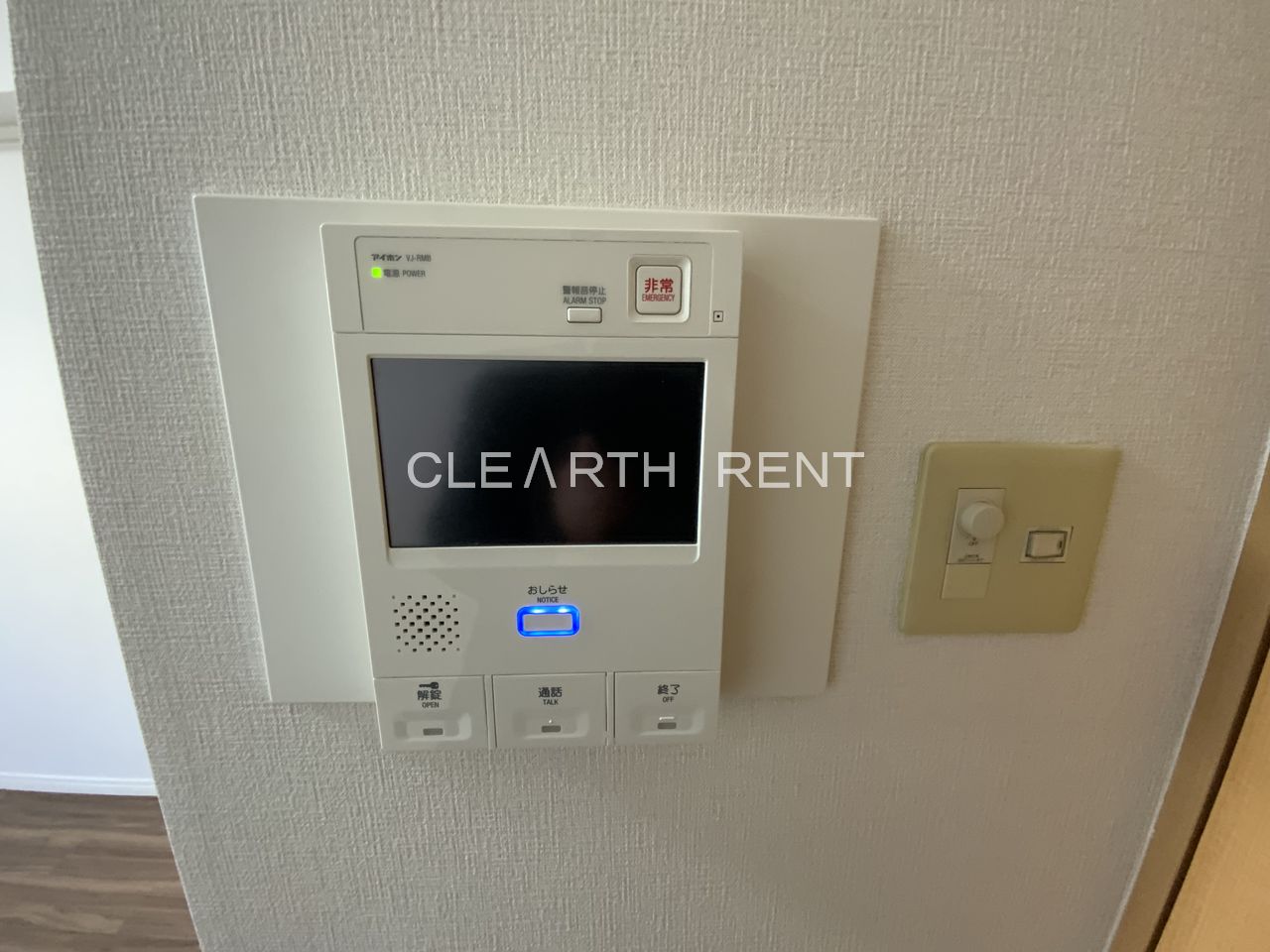 その他設備　モニタ付インターホン