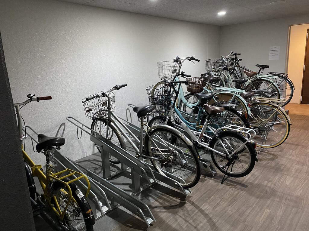 駐車場　駐輪場も整頓されていますよ。