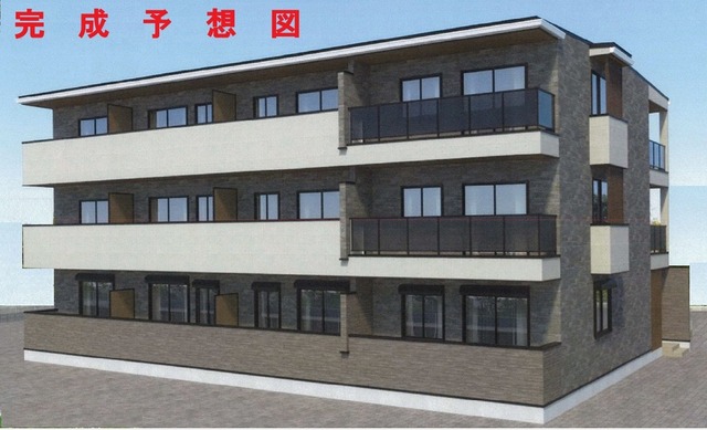 建物外観　オートロック、防犯カメラ完備！敷地内駐車場あります♪