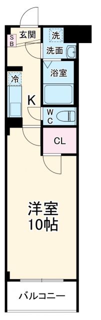 アンプルール フェール YAHAGIIIの間取り写真