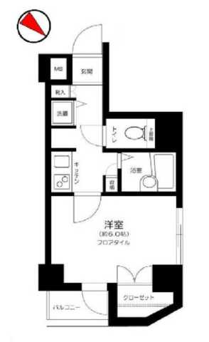 東急田園都市線 三軒茶屋駅 徒歩6分 9階建 築28年の間取り写真