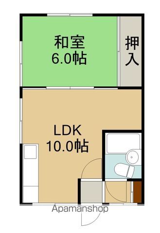 的場第2桧荘の間取り写真