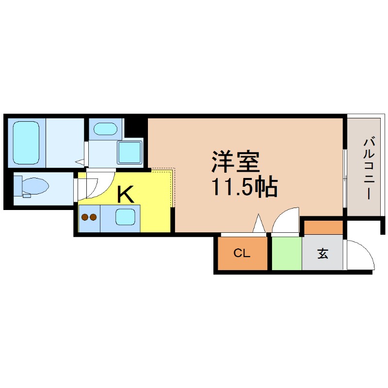 ＪＲ東海道本線 尾頭橋駅 徒歩9分 2階建 築14年の間取り写真