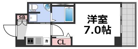 ラシーヌ天王寺町南の間取り