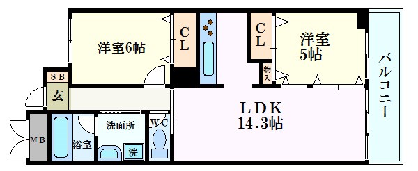 ブルーエスの間取り