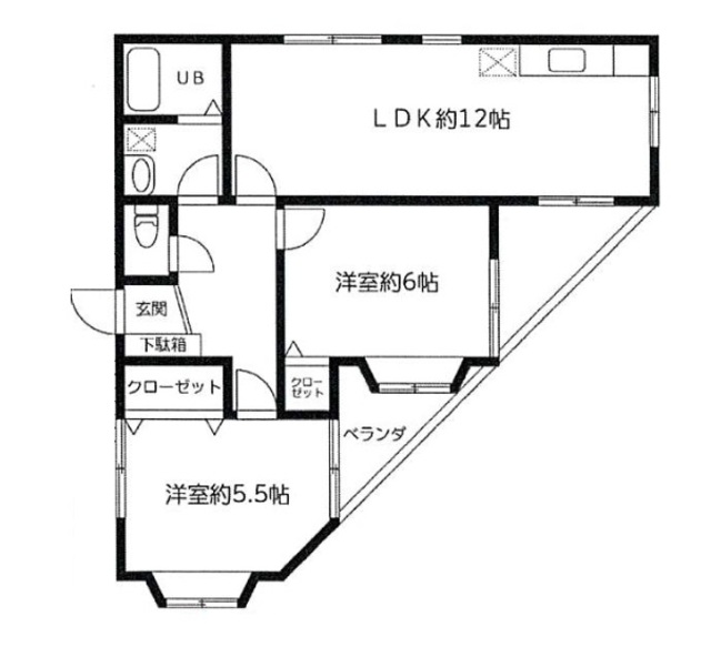 荒幡ビルの間取り