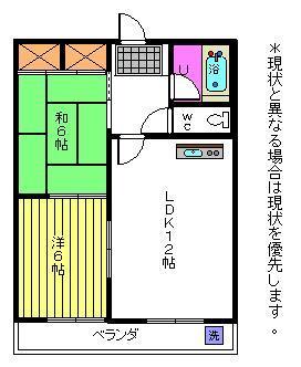 御堀アパートの間取り