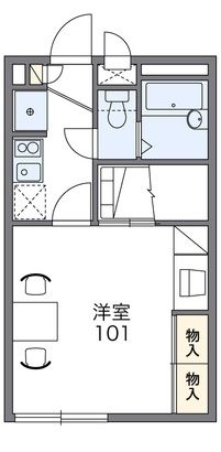 鎌ケ谷市中佐津間のアパートの間取り