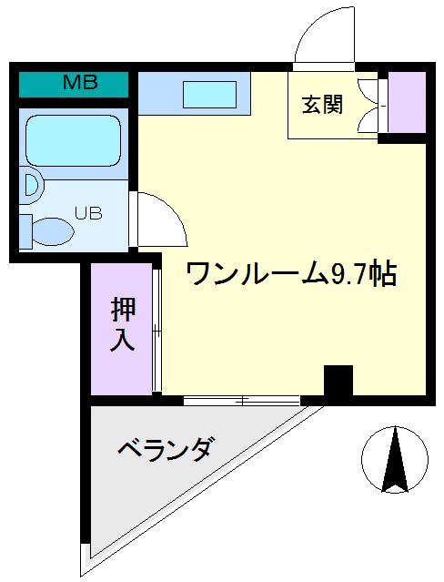 第3コーポリベラの間取り