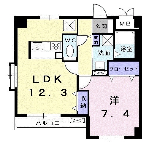 パストラール　レジデンスの間取り