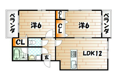 メゾン高田の間取り