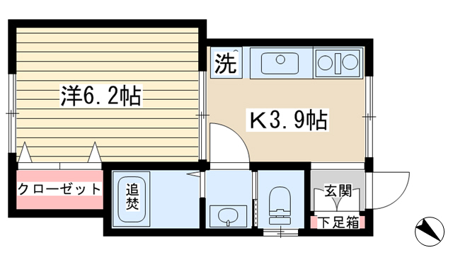 新栄荘の間取り