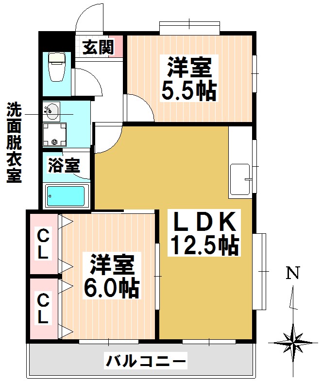 ジュネス青山の間取り