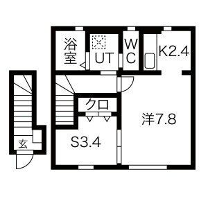 Bonheur常盤台B棟の間取り