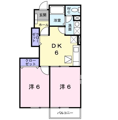 ノエルエスポワールＡの間取り