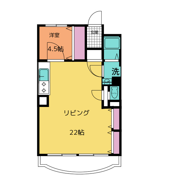 河口ビルの間取り