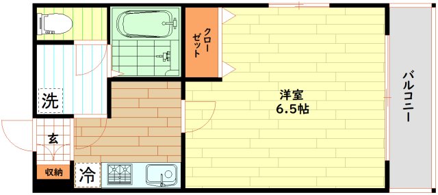 大阪市西区土佐堀のマンションの間取り