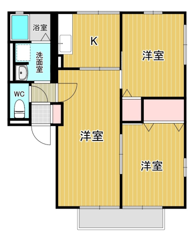 ソレイユ壱番館の間取り