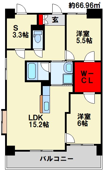 ヴィラ筑紫駅前の間取り