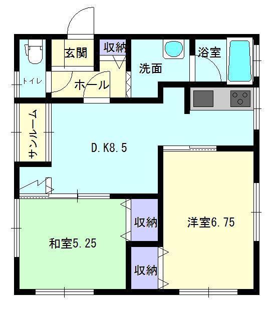 オセロＢ棟の間取り