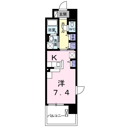 富士宮市小泉のマンションの間取り