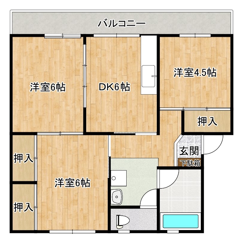 グリーンハイツ淞南の間取り