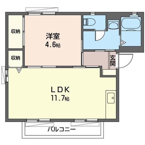 グリーンフィールドI　Ｃ棟の間取り