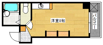 広島市南区宇品神田のマンションの間取り